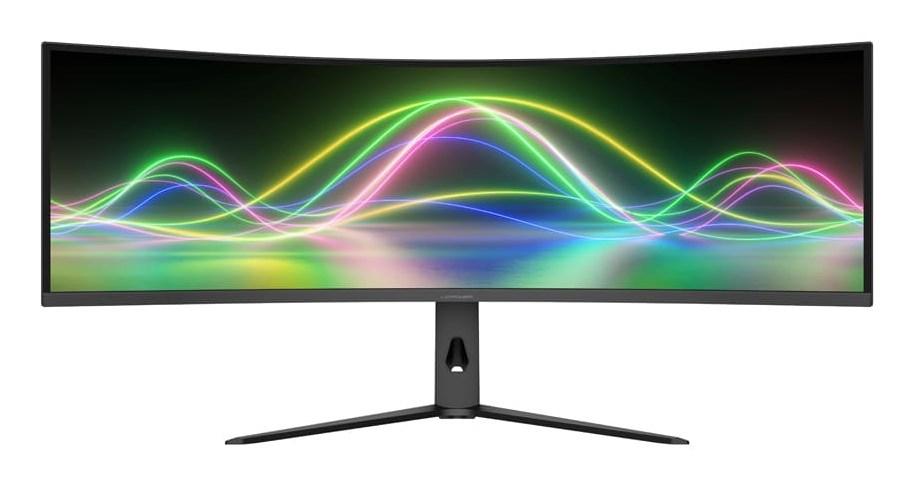 LC-POWER LC‑M49QCK 49" buet Dual QHD gaming-skærm (5120 × 1440) - sort billede
