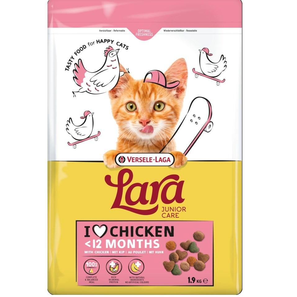 Versele-Laga Lara Junior Chicken tørfoder til kat - 1,9 kg
