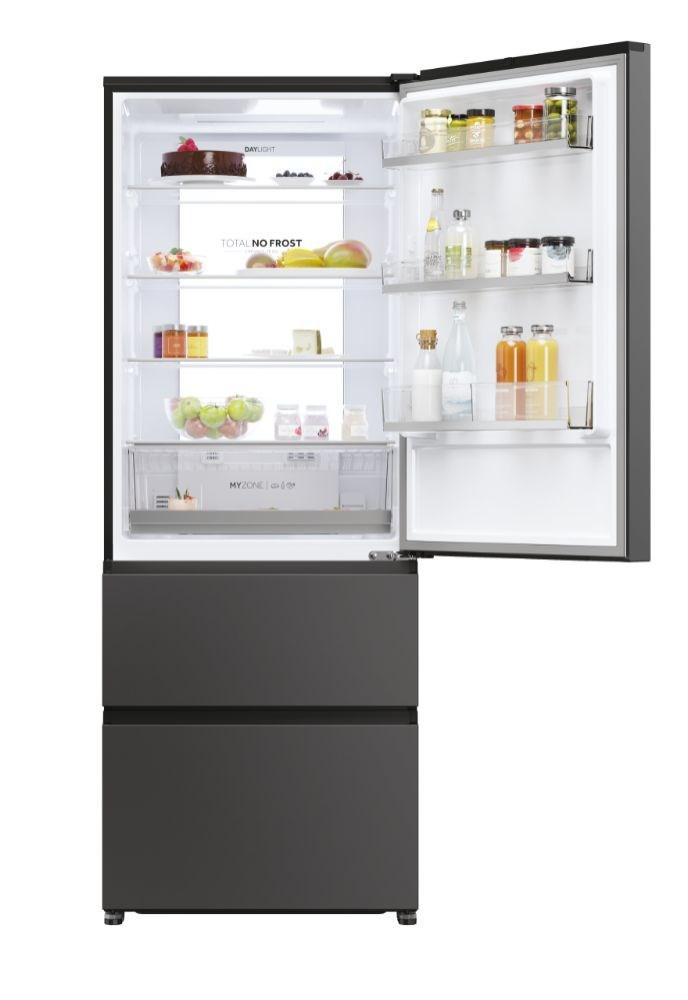 Haier 3D 70 Serie 5 HTR5719ENPT fritstående køleskab/fryser 528 l - sort