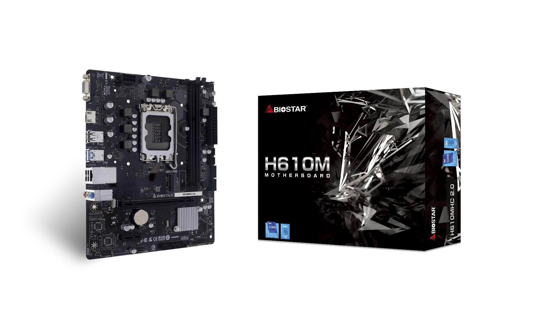 Biostar H610MHC 2.0 - Intel H610 LGA1700 micro ATX bundkort
