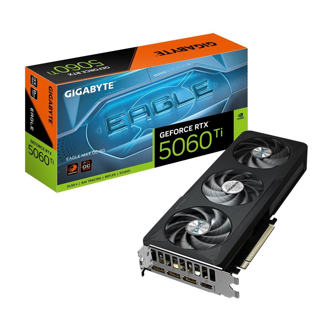 Gigabyte GeForce RTX 5060 Ti EAGLE MAX OC 8G - grafikkort 8 GB GDDR7 billede