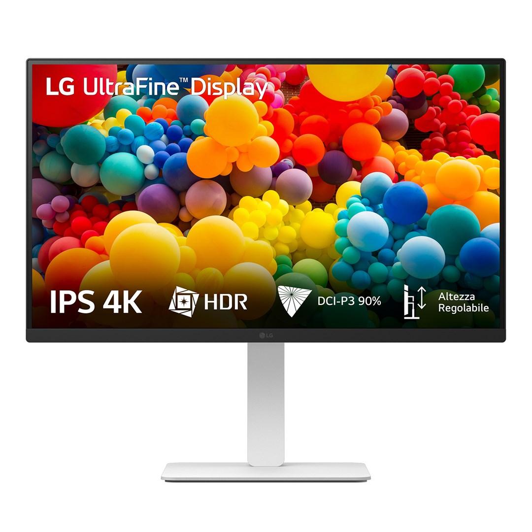 LG 27US550-W 27" 4K IPS skærm - hvid billede