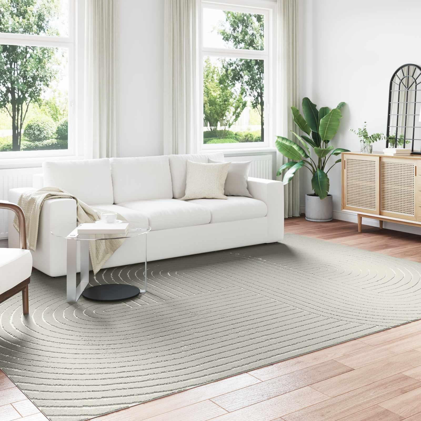 Områdetæpper Rektangulær HUARTE Grøn 280 x 200 cm Polyester