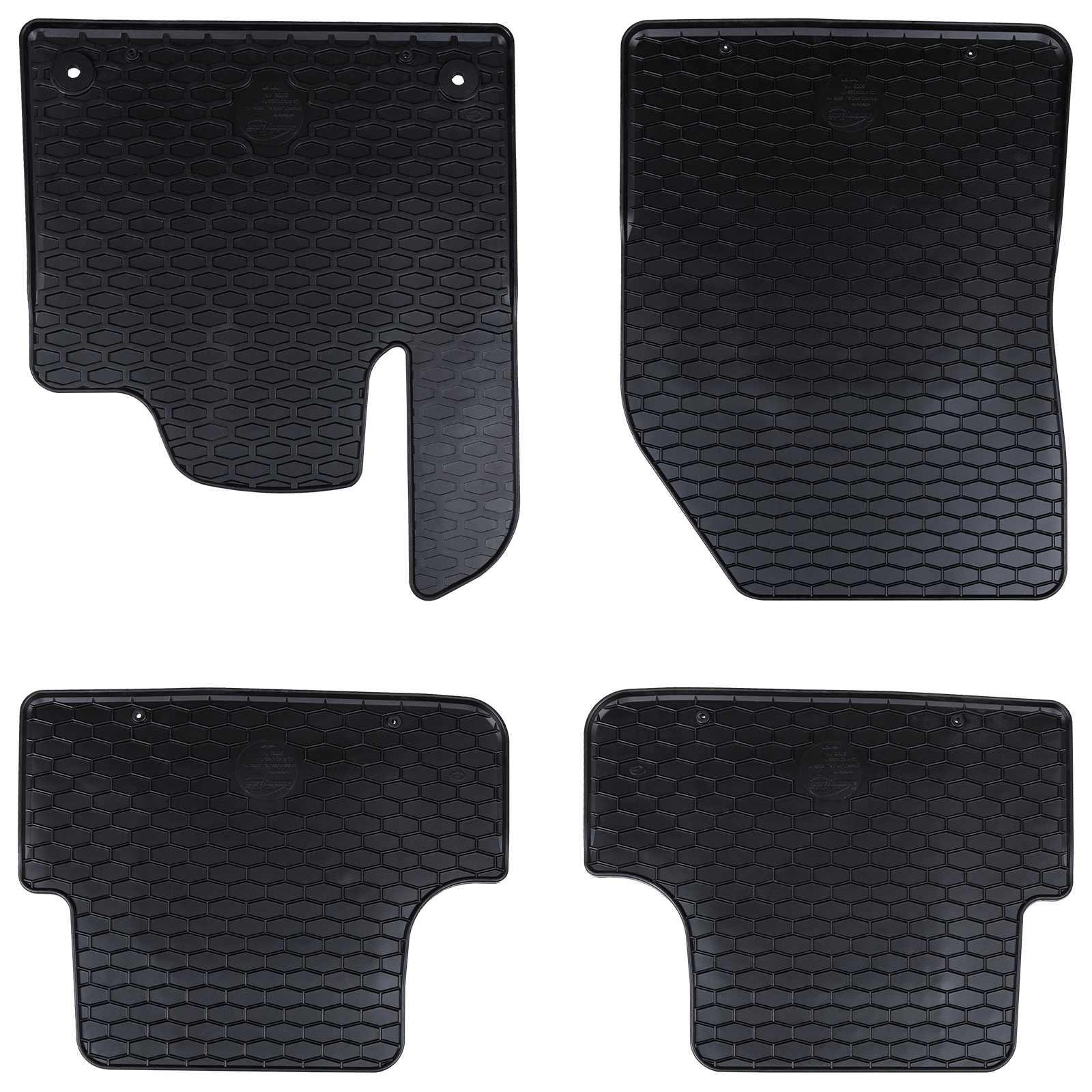 Bilmåtte 4 pcs Sort passer til CITROEN C5 AIRCROSS 2017- Gummi
