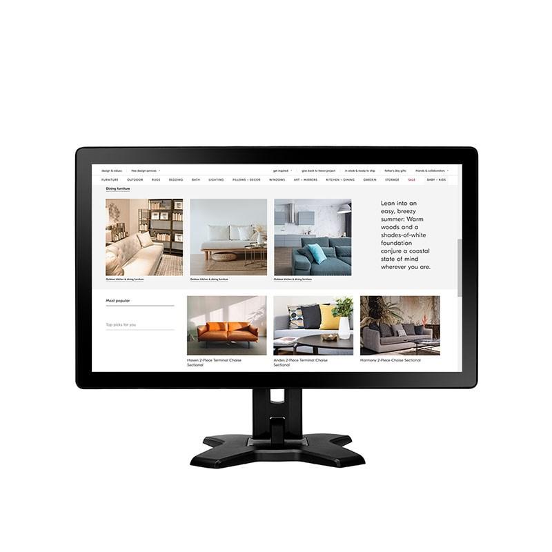 AG Neovo TX‑2401 23,8" Full HD LED touchskærm – bordmodel, sort billede