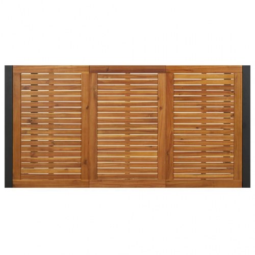 Havebord med U-formede ben 180x90x75 cm massivt akacietræ