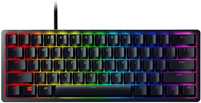 Razer Huntsman Mini - Clicky Optical Purple, 60 % gamingtastatur billede