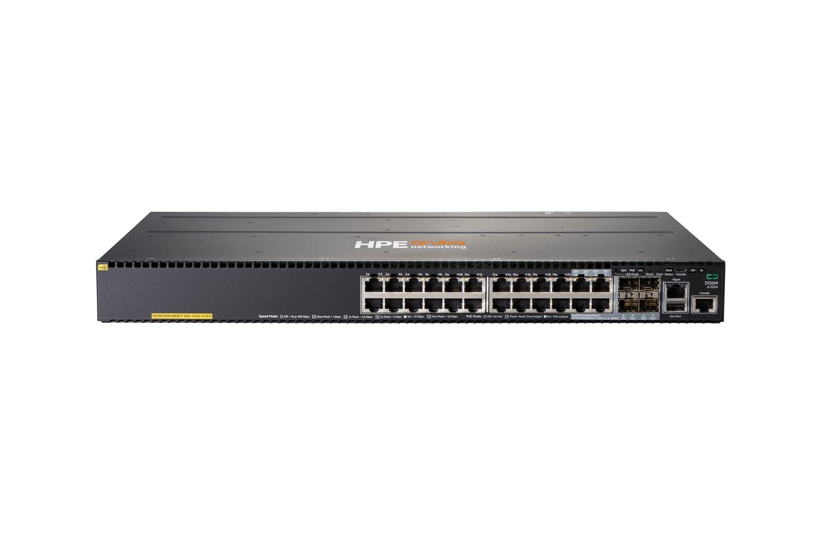 HPE Aruba Networking 2930M 24G PoE+ 1-slot switch – administrerbar L3