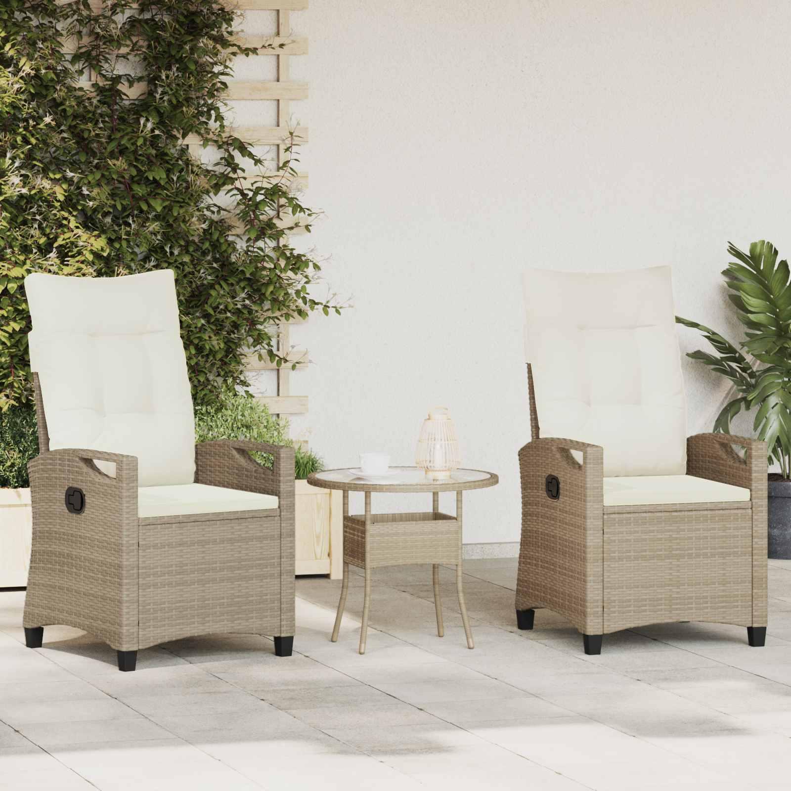 Have Stol 2 stk Beige og creme 56 x 60 x 112 cm