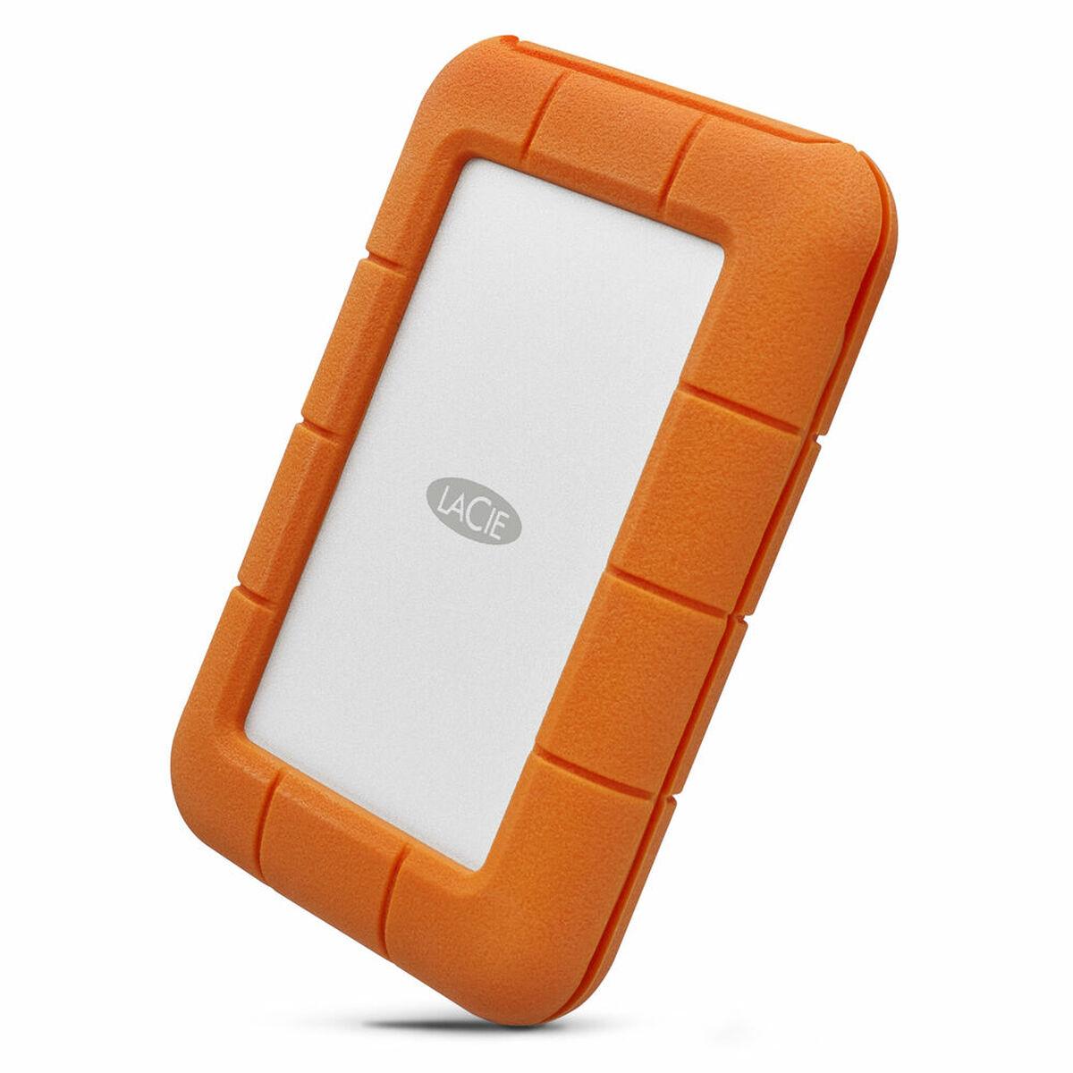 Seagate LaCie Rugged STFR2000403 ekstern harddisk 2 TB 2,5" - Hvid/Orange, USB‑C billede