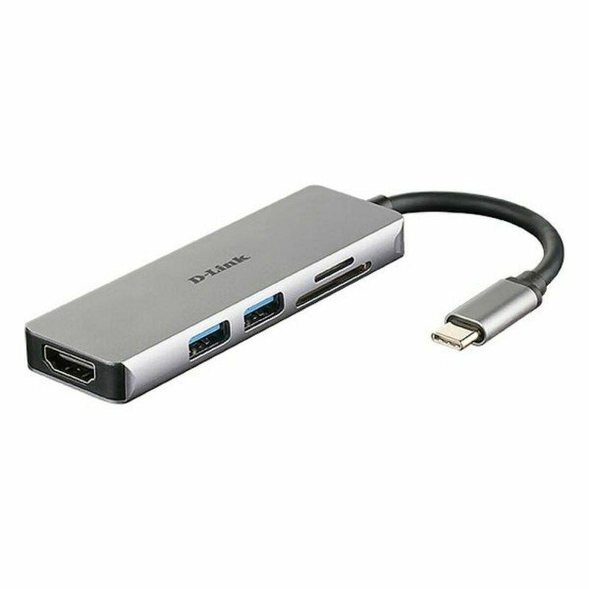 D-Link DUB-M530 USB-C hub 5-i-1 med HDMI, USB 3.0 og SD-kortlæser billede
