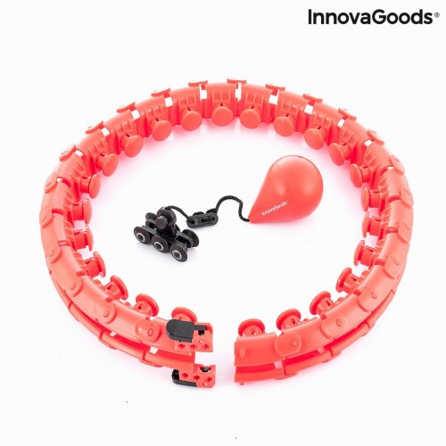 Fittehoop - justerbar smart fitness hoop med vægt, rød (OUTLET B)