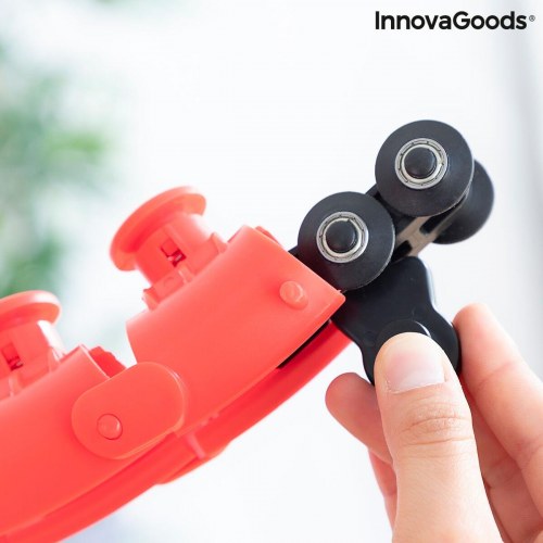 Fittehoop - justerbar smart fitness hoop med vægt, rød (OUTLET B)