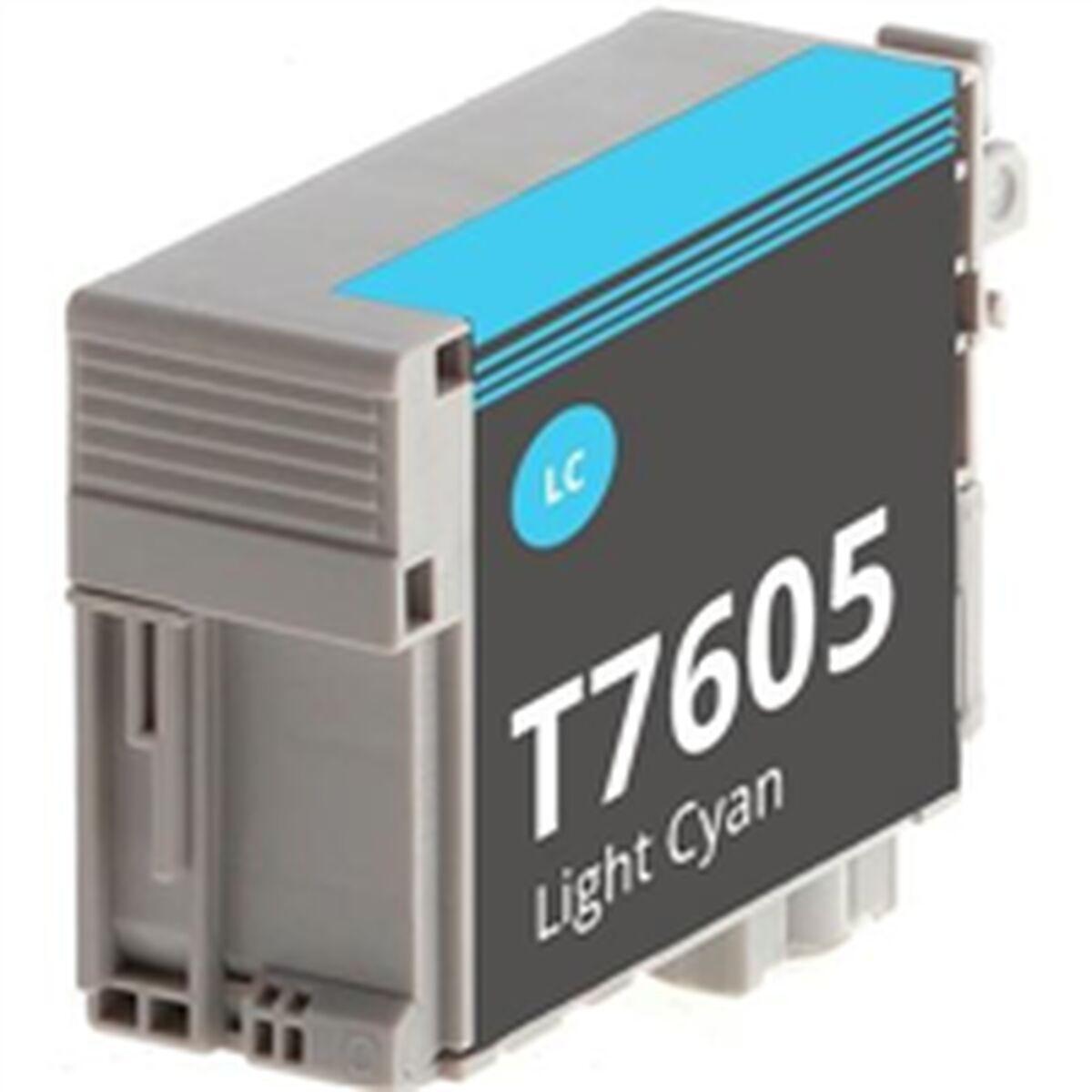 Epson T7605 kompatibel blækpatron - lys blå (Inkjet)