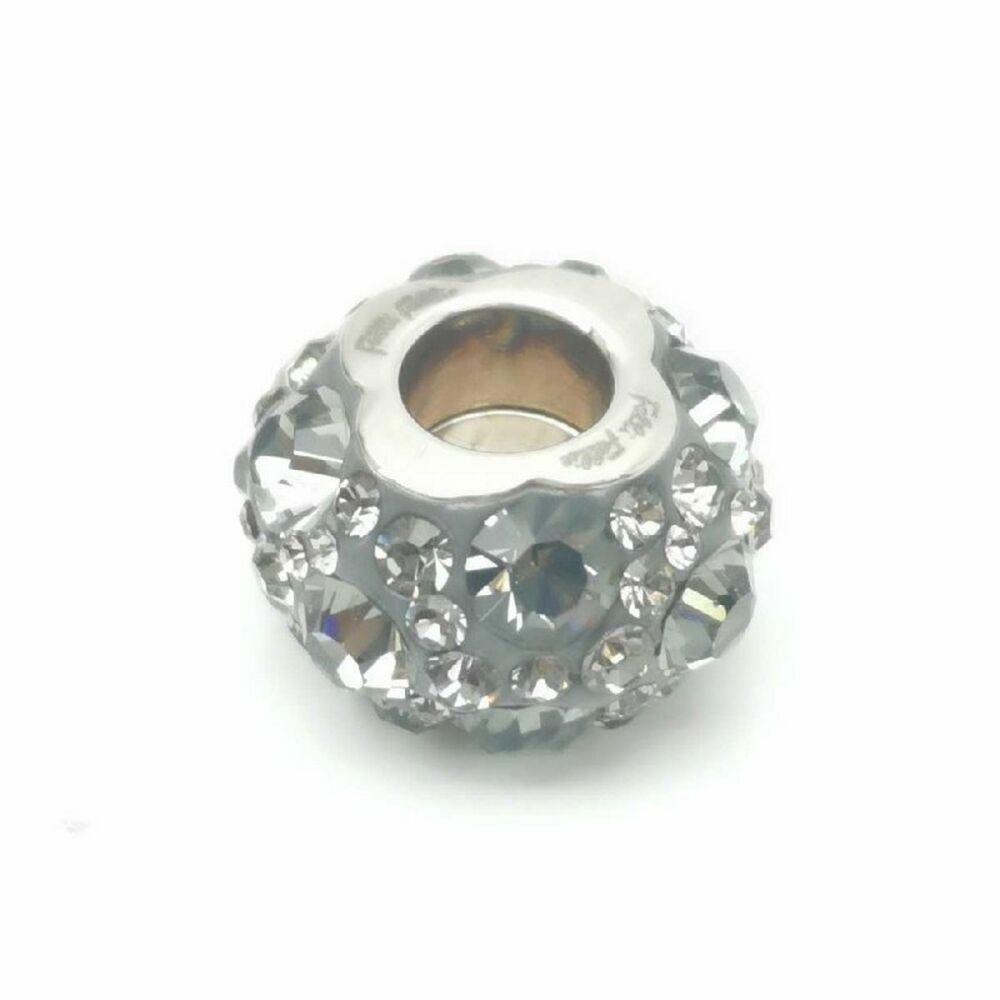 Charm Perle Sterling Sølv Grå