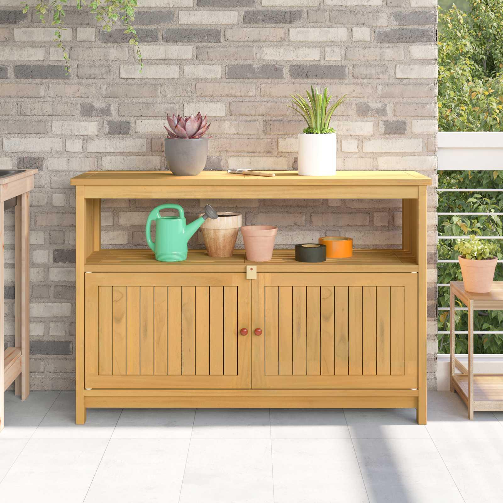 Have Konsol Bord Lys akacie 110 x 35 x 75 cm Massivt Akacietræ