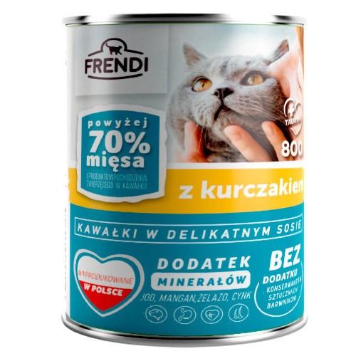Frendi bidder i sovs med kylling – vådfoder til kat, 800 g