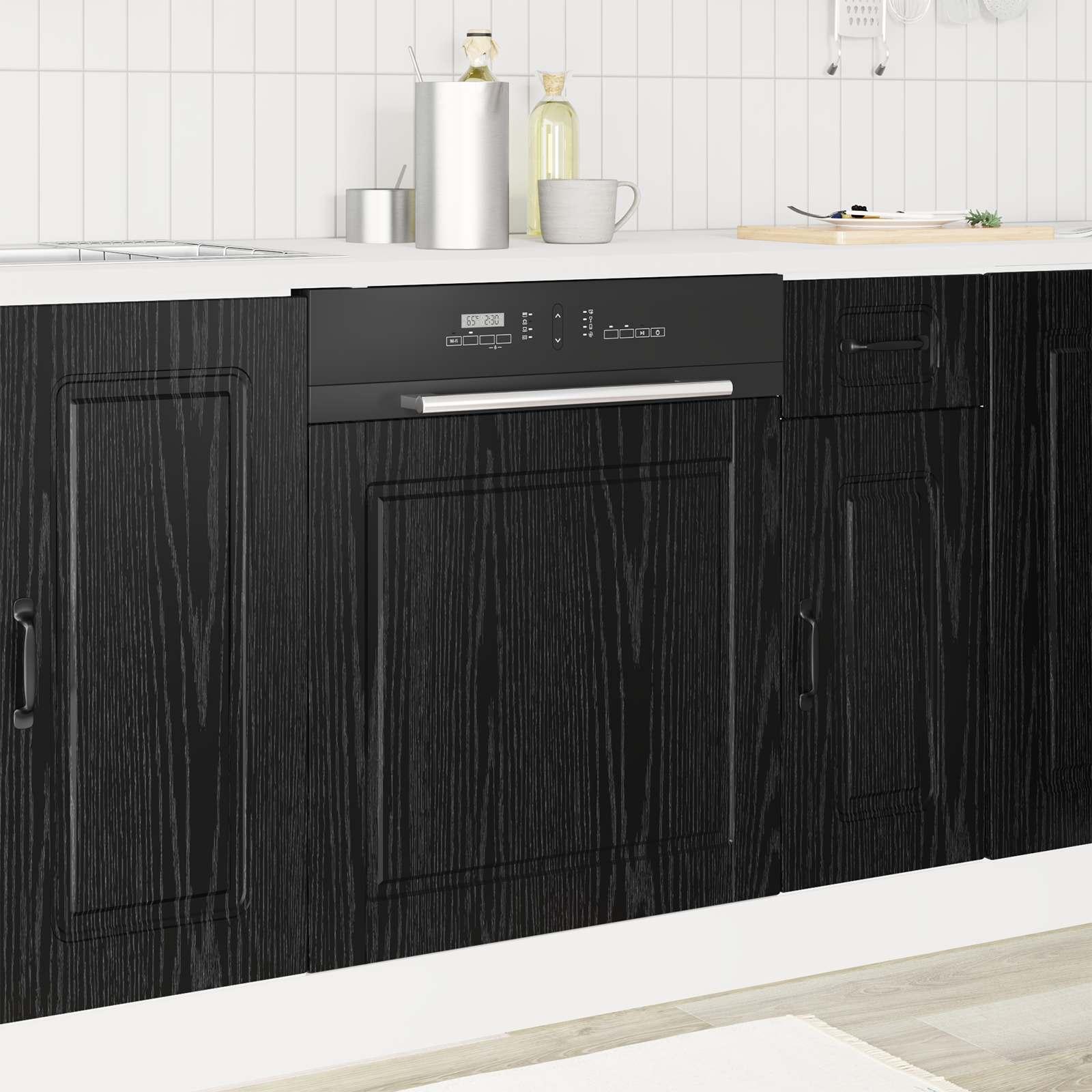 Køkkenskab Sort eg 60 x 1,5 x 67 cm Konstrueret træ