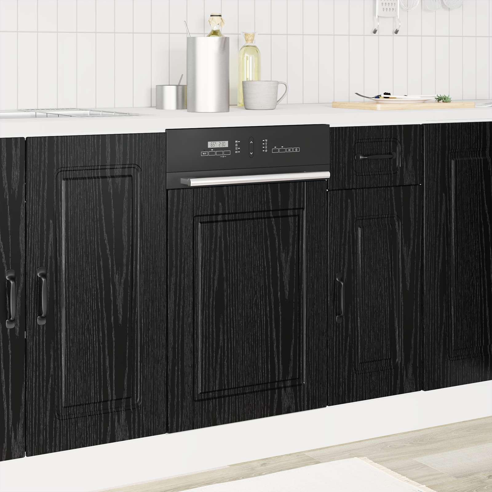 Køkkenskab Sort eg 45 x 1,5 x 67 cm Konstrueret træ
