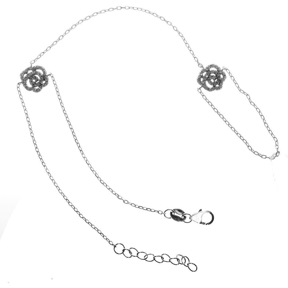 Armbånd i sterling sølv, sølvfarvet - 10 cm