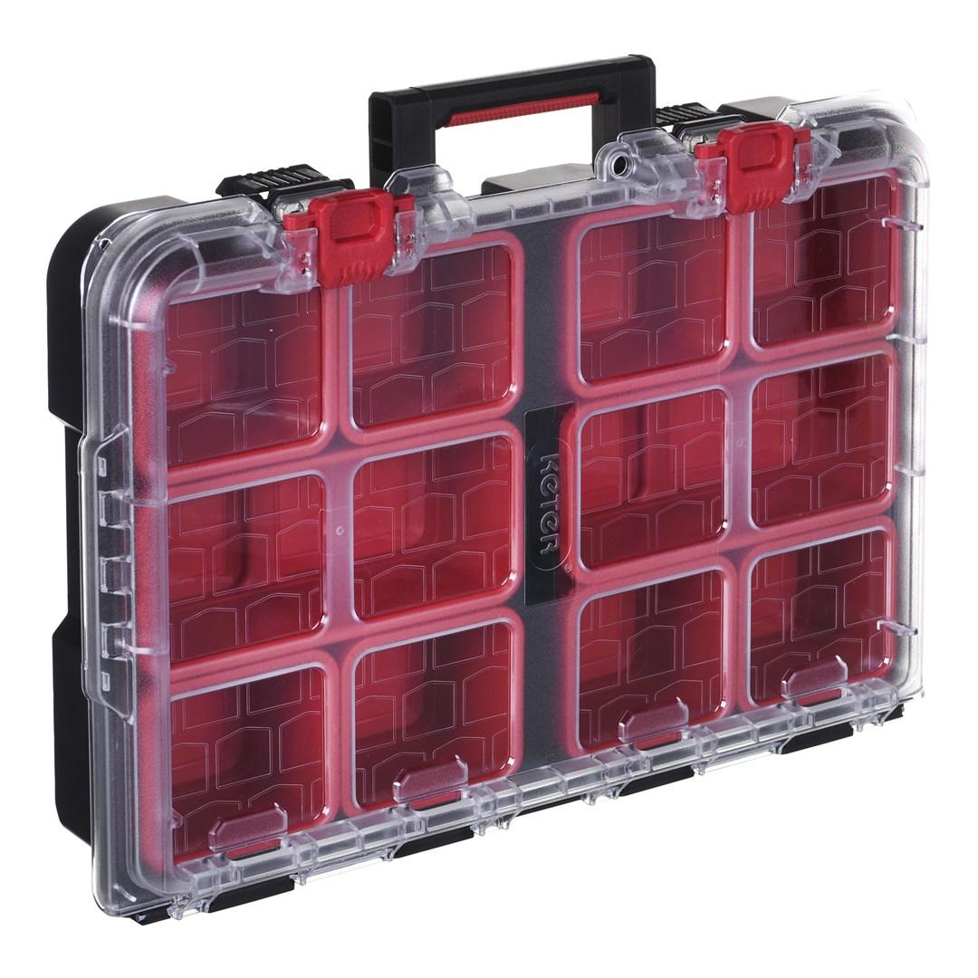 Keter Stack’n’Roll værktøjsorganizer - 10 rum, 51,5 × 34,5 × 11,5 cm