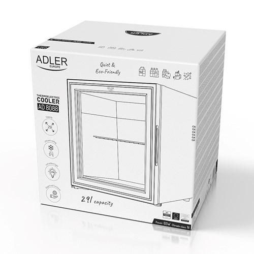 Adler AD 8088 termoelektrisk minikøleskab 28 l – sort