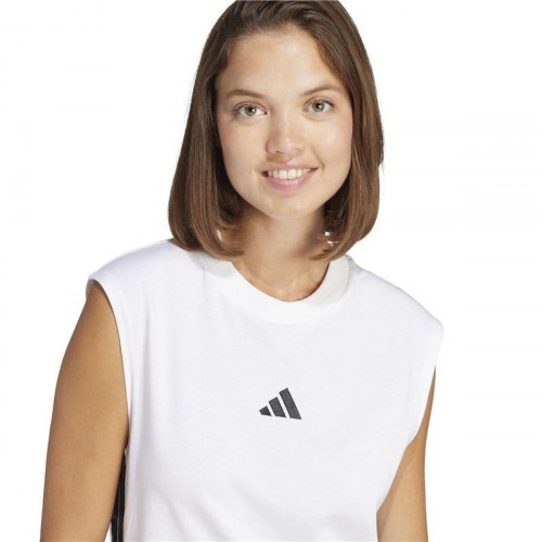 Adidas JD4985 kortærmet T-shirt - hvid, dame M