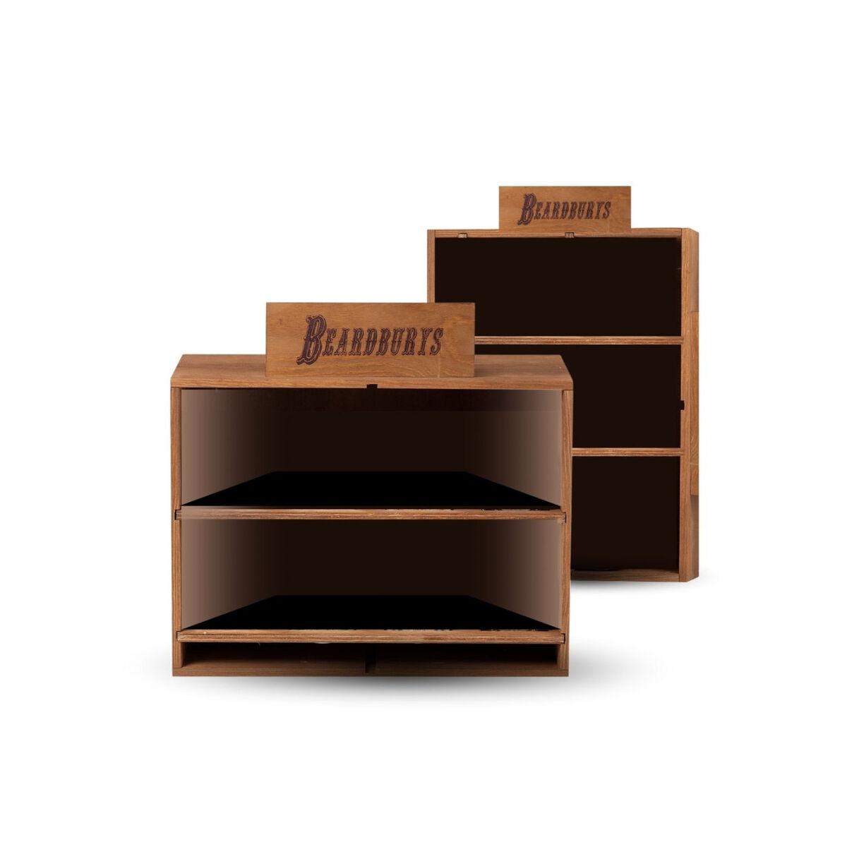 Beardburys Disk Display i træ - natur, 38 × 19 × 29 cm
