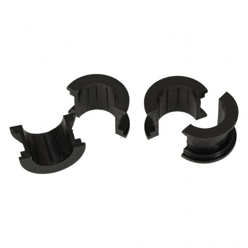 Cykelkurv i flet med hvid stofindsats – front, klikmontering