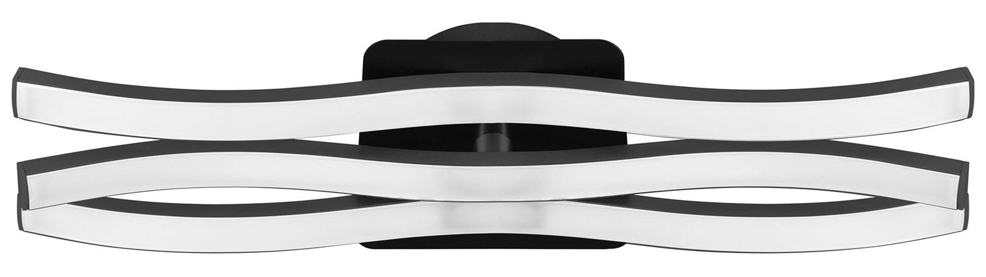 Activejet AJE-LOGAN LED væglampe - sort, varm hvid 1 500 lm