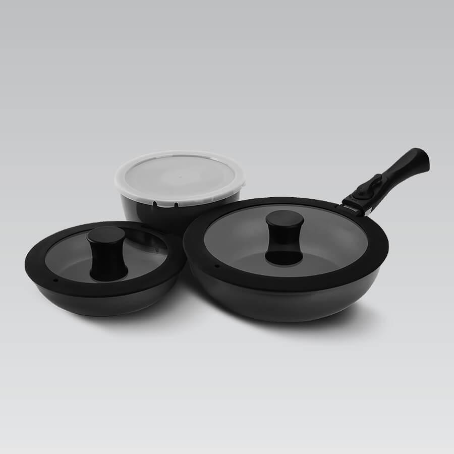 Maestro MR-4800-7 grydesæt 7 dele - non-stick, aftageligt håndtag