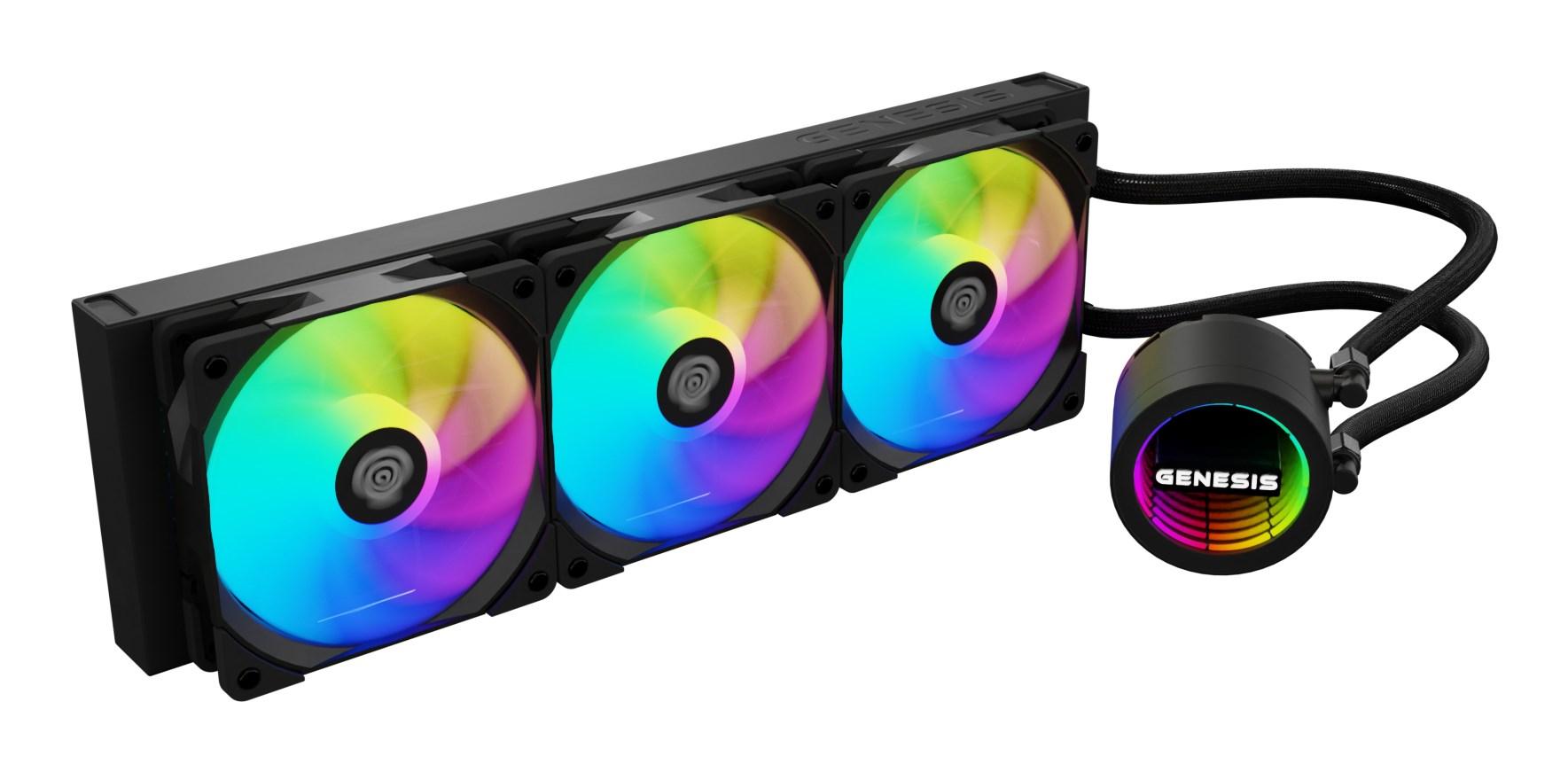 GENESIS NLG-2321 AIO vandkøler til processor – 360 mm, RGB, sort billede