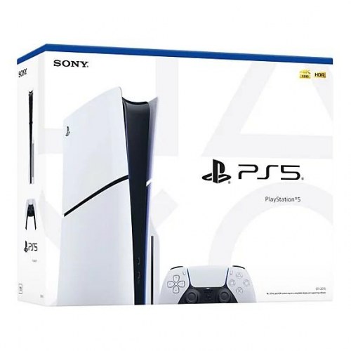 Sony PlayStation 5 Slim med Blu-ray - 1 TB - Hvid