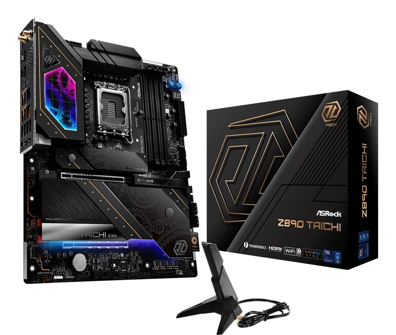 ASRock Z890 Taichi - Intel Z890 LGA 1851 ATX bundkort billede