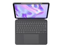 Logitech Combo Touch tastatur og folio-cover med trackpad - QWERTY US International - grafit - til iPad Pro 13″ (M4) billede