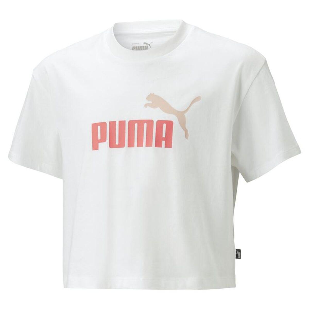 Puma kortærmet T-shirt til børn 7-8 år - hvid (845346 52)