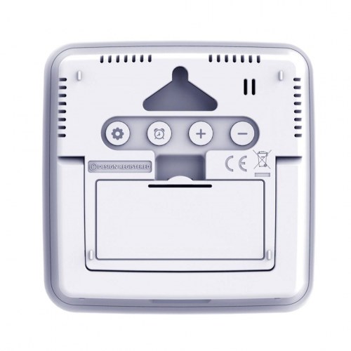 GreenBlue GB169 trådløs vejrstation – temperatur og luftfugtighed inde/ude, ur med alarm