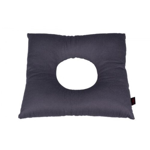 ANTAR AT03022 trykaflastende pude med boghvede – 43 × 43 cm, grå