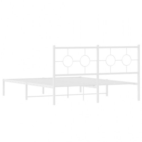 Sengeramme med sengegavl 160 x 200 cm - hvid