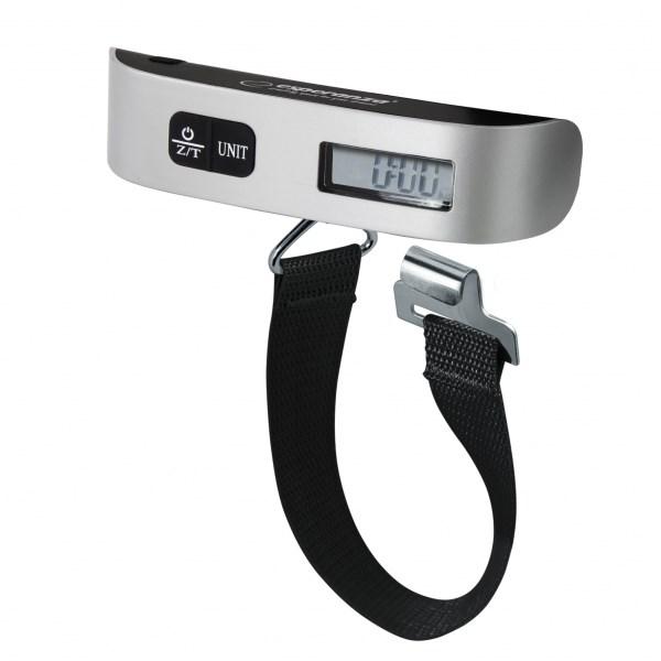 Esperanza ETS002 bagagevægt 50 kg - elektronisk, sølv/sort billede
