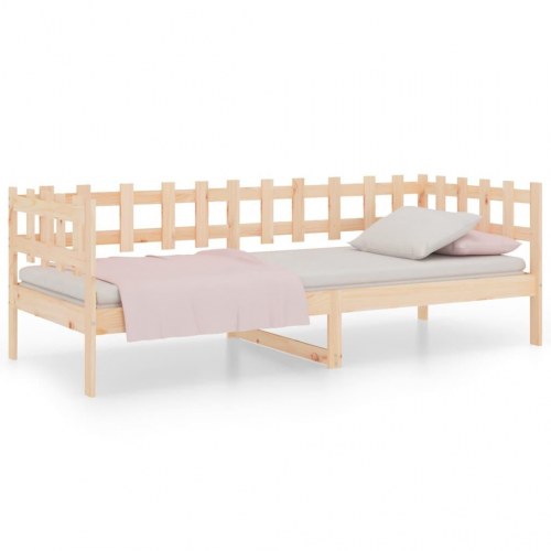 Daybed uden madras 80x200 cm massivt fyrretræ