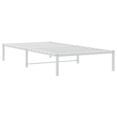 Sengeramme i stål 107 x 203 cm - hvid