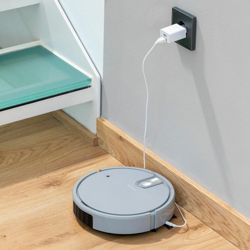 Varob 5-i-1 genopladelig robotstøvsuger, grå (OUTLET B)