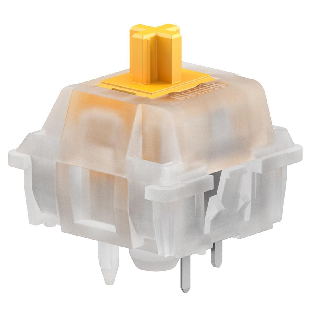 Glorious Panda Silent kontakter, mekaniske 5-pin, taktile, MX-stem, 50 g – forsmurte, 36 stk. billede