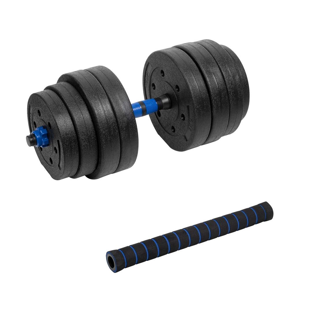 Reguliuojamas bituminis hantelis su jungtimi 1x20kg, REBEL ACTIVE