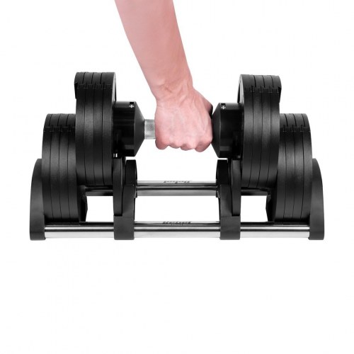 Rebel Active justerbar håndvægt 36 kg – støbejern, 2 kg trin