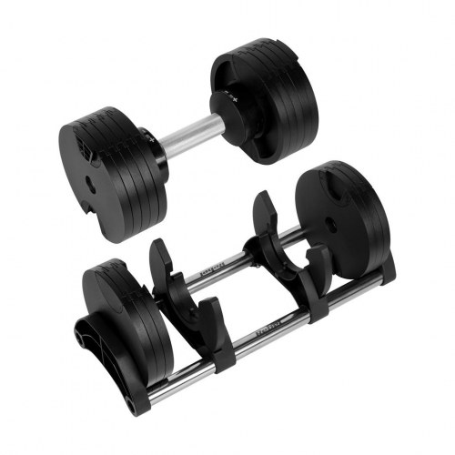 Rebel Active justerbar håndvægt 36 kg – støbejern, 2 kg trin