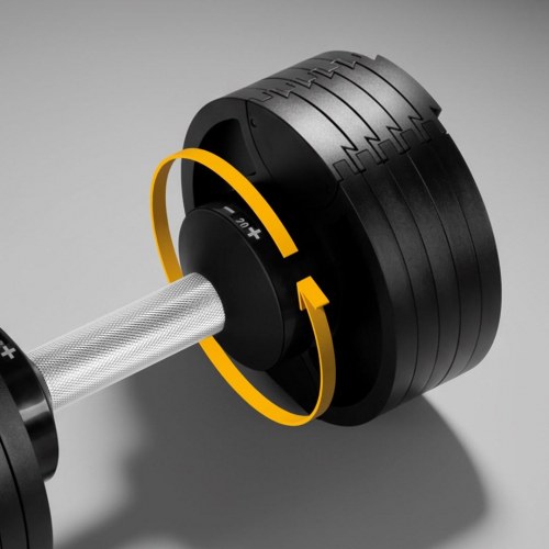 Rebel Active justerbar håndvægt 36 kg – støbejern, 2 kg trin