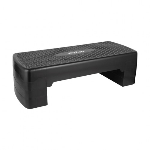 Rebel ACTIVE fitness stepbænk – 3 niveauer, sort