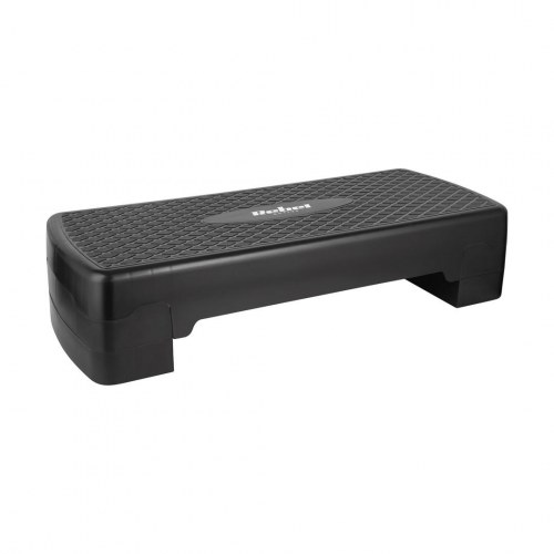 Rebel ACTIVE fitness stepbænk – 3 niveauer, sort
